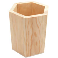 Portapenne Legno Esagonale Rf64888 Organizer H11.5cm Penne Contenitore