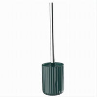 Portascopino Arredo Da Bagno Wc Toilette Verde Rigato Con Scopino Completo 69955