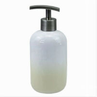 Dispenser Portasapone Liquido Bianco Giallo Accessori Bagno Moderno Arredo 59902