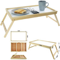 Tavolino Legno Colazione Letto Pieghevole Tavolo Lettura Multiuso Notebook