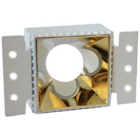 Porta Faretto Da Incasso Lampadine Led Gu10 7watt Per Controsoffitto Cartongesso Or-carré -
