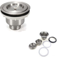 Tappo Piletta Di Scarico Per Lavello Universale Esy10076 Copertura Acciaio Inox