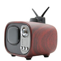 B3 étui Pour Enceinte Bluetooth Style Rétro Télévision Vintage Smartphone Sd Usb Aux