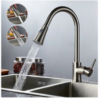 Miscelatore Lavello Cucina Doccia Estraibile Professionale Cromato Rubinetto
