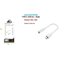Câble Audio Adaptateur Microphone Maxtech Otg-c02 Type-c Aux 3,5 Mm Pour Casque