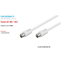 Cavo Coassiale Per Antenna Tv Maschio-femmina 10 Mt Prolunga Maxtech At-001-10m