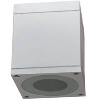 Faretto Plafoniera Soffitto Led Gu10 Lampada Quadrata Esterno Impermeabile Ip65 Blanc