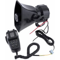 Sirène 7 Canaux 100w Microphone D'alarme étanche Mégaphone Voiture 12v