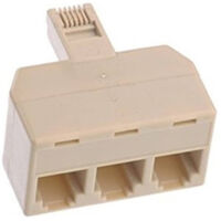 Splitter Telephone Adaptateur 3 Prises Prise Femelle Rj-11