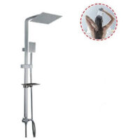 Colonna Saliscends Miscelatore Cromato Rubinetto With Soffione 69126 Bagno
