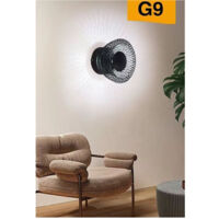 Applique Da Muro Stile Industriale Lampada Decorativa In Metallo Attacco G9 Aq48 Noir
