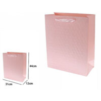 Set 2pz Sacs Enveloppes Cadeau Acheteur Rouge Gravé Manche Tissu 44x31x12cm 69931