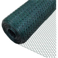 Copy Of Set 3pz Rete Metallica Plastificata 0.5x3mt Maglia Esagonale 19mm Recinzione 020245