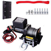 Treuil électrique 1350kg 12v Treuil De Levage Avec Télécommande Tire Les Bateaux