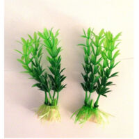 Set 2 Plantes 10 Cm Aquarium Artificiel Semis Fausses Plantes Plastique 2x Pcs