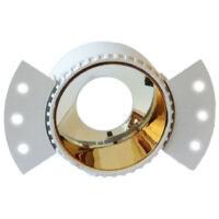 Porta Faretto Da Incasso Lampadine Led Gu10 7watt Per Controsoffitto Cartongesso Or-rond -
