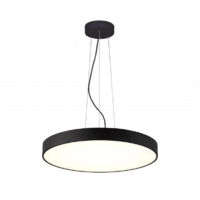 Lampadario Cerchio 80 Cm Led 95 W Lampada Up Down Sospensione 2 Temperature Luce Noir