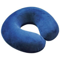 Collier Cervical Oreiller De Voyage Repose-nuque 31cm Voiture Voyage Avion Bleu