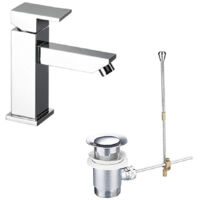 Rubinetto Miscelatore Quadrato Piletta Esy69022 Firenze Bagno Rubinetteria