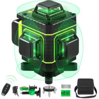 Livella Laser A Verde 16 Lignes Autolivellante 4x360° With Base Of Treppiede