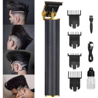 Tagliacapelli Rasoio Elettrico Professionale Usb Ricaricabile Retrò Vintage Nero