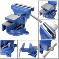 Morsa Da Banco Girevole 100 Mm Incudine Professionnel En Ghisa Et Acciaio
