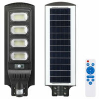 Lampione Stradale Faro Led 120w External Solare Sensore Telecoming Movement