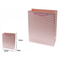 Set 3pz Enveloppe Cadeau Acheteur Rose Bourses Manches à Cordon 32x26x10cm 69947