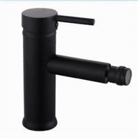 Miscelatore Rubinetto Per Lavabo Bidet Bagno Acciaio Inox Nero Piletta Ray 87392