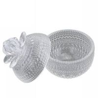 Pot En Verre Récipient Sucrier Porte-bonbonnes Bonbons Confettis 8x9 72283