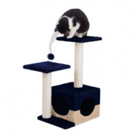 Arbre à Chat Et Lit Pour Chat Avec Colonnes En Sisal Et Deux étagères