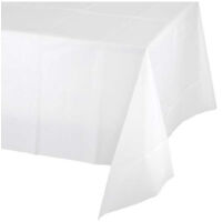 Tovaglia Di Plastica Per Feste Party Bianca 137x274 Cm Usa E Getta Impermeabile
