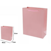 Set 3 Pz. Buste Borsa Regalo Sacchetti 55x40x15 Cm 69922 Rosa Avec Manico Cordino