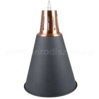 Lampadario Pendente Lampada A Sospensione Colore Nero Sabbia Alluminio Vt-7520