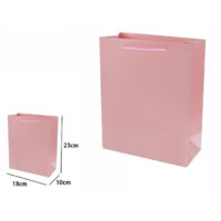 Set 3 Buste Borsa Regalo Sacchetti 23x18x10cm 69919 Rosa Avec Manico Cordino