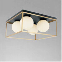 Copy Of Plafoniera Da Soffitto In Metallo Oro Bianco Con Luce Lampada Attacco E27 32651