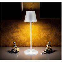 Lampada Da Tavolo Senza Fili Led Bianca Dimmerabile Touch Luce Bianca Calda 2 W