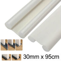 Protection De Seuil De Porte De 95 Cm Avec Double Joint Anti-bruit Blanc