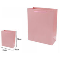 Set 3 Buste Borsa Regalo Sacchetti 32x26x12cm 69920 Rosa With Manico Cordino