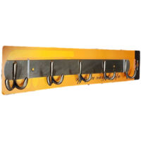 CINTRE MURAL SERVIETTES LAITON ANTIQUE 5 PLACES DOUBLE