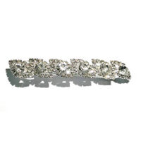 Barrette De Mariage Argentée Brillante Broches De Cheveux Femme