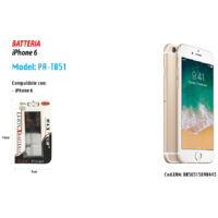 Batterie Iphone 6 Remplacement Smartphone Interne Lithium Maxtech 1810mah Pa-t051