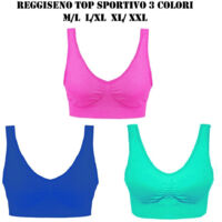 3 Pcs Breast Bra Sports Bra 3 Colors Sports Underwear Women's Bra Tg. Xl-xxl