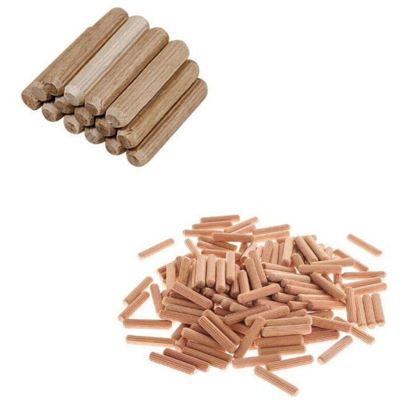 12 Tasselli In Legno Duro Da 30 Cm X 2,5 Cm Di Diametro – Grezzi, Superficie Liscia, Per Crafting, Fai Da Te, Modellismo, Paletti Per Piante