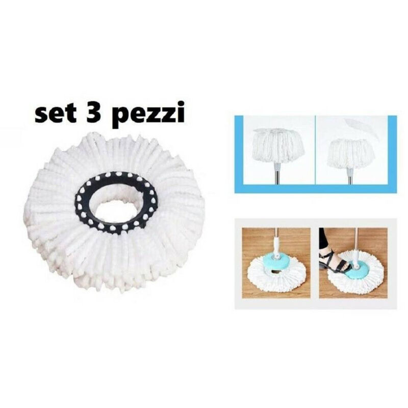 Ricambio Mop in cotone da 400 gr M0012632- Bianco - Gruppo Stefani