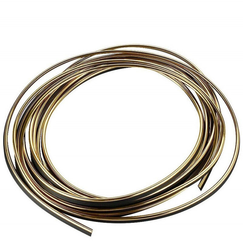 TrAdE Shop Traesio - Profilo Cromato Fascia Adesiva Adesivo Auto Camper 6 Metri 10 Mm Impermeabile 4859126