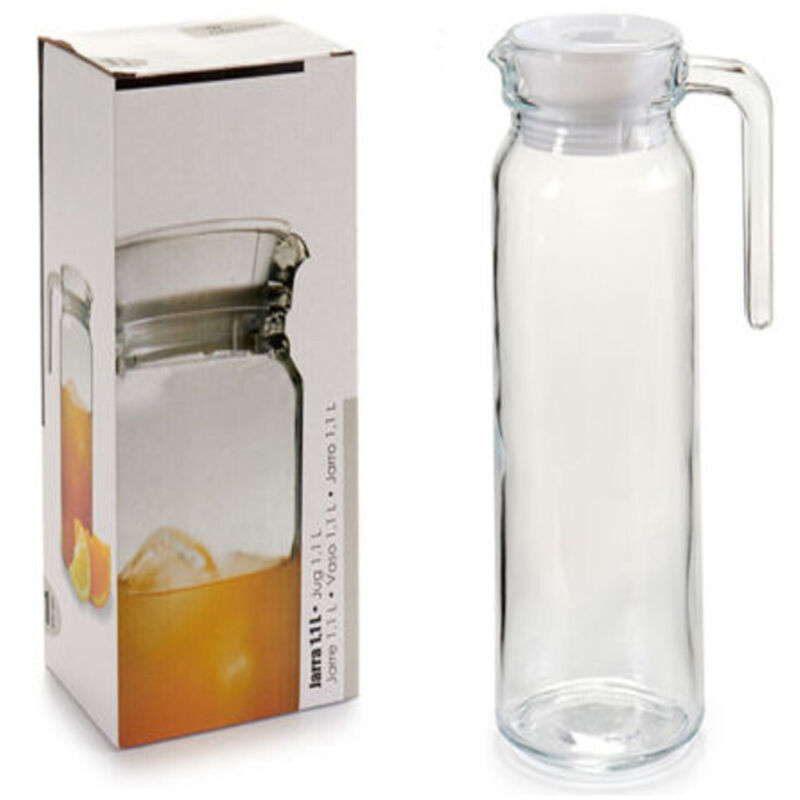 Sodastream Caraffa in vetro per produttore di acqua frizzante Duo, bottiglia di vetro trasparente, lavabile in lavastoviglie, 1 litro