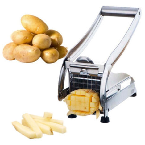 Trade Shop - Cortadora De Patatas Peladora De Patatas Verduras Zanahoria Acero - (1/5)