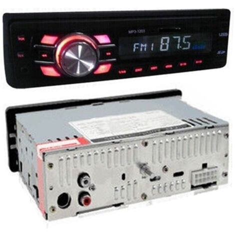Trade Shop - Autoradio Stereo Por Car Letto Mp3 Usb Sd Aux Con Estraible Frontalino 1203 - (1/3)