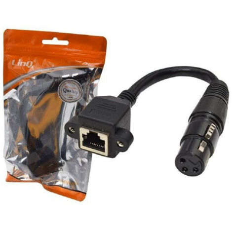 Trade Shop - Cavo Adattatore Audio Da Xlr Femmina A Rj45 Femmina 15cm Connettore Rete Kl-9235 -